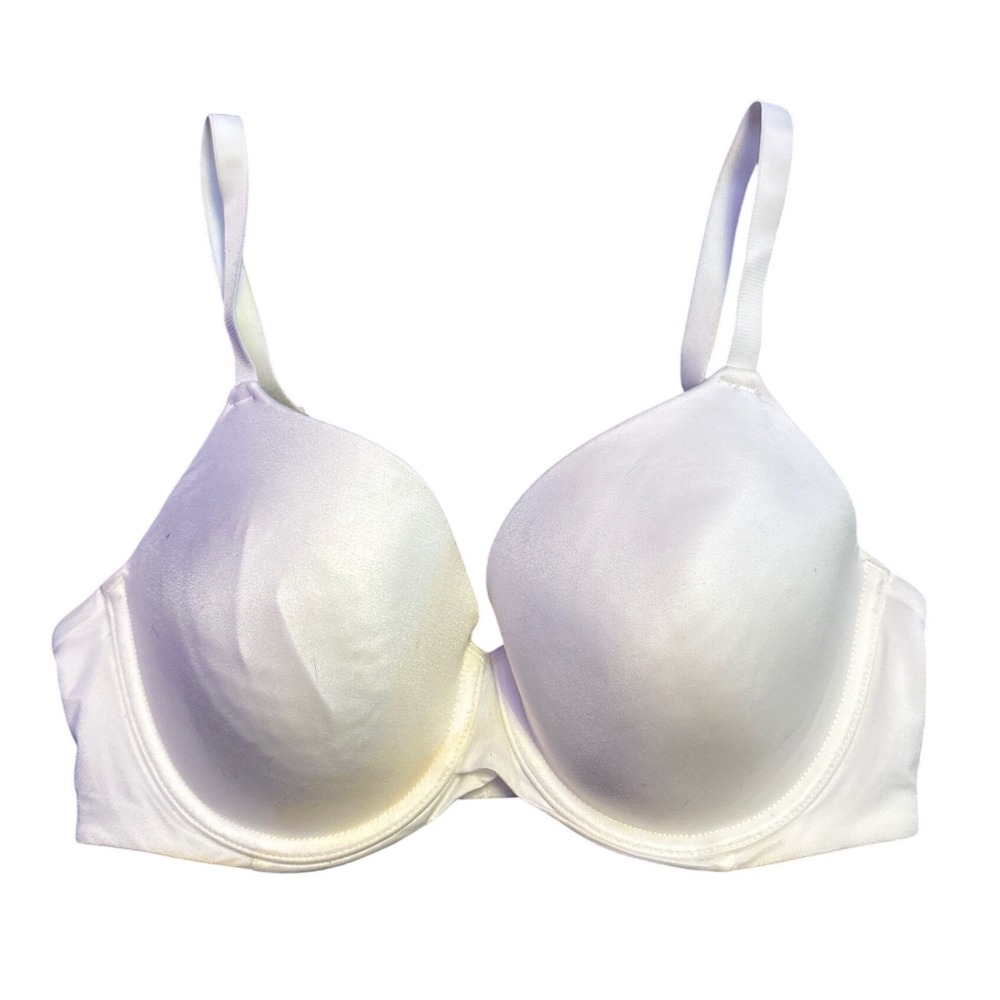 NEW Auden The Icon White Lightly Lined Full Coverage T-Shirt Bra 34D